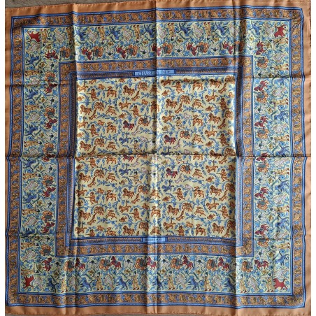 Carré foulard Hermès Chasse en Indes