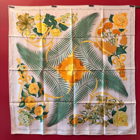 Carré foulard Hermès Les fleurs de l'Opéra