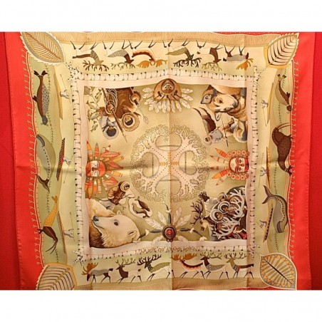 Carré foulard Hermès La vie du grand Nord