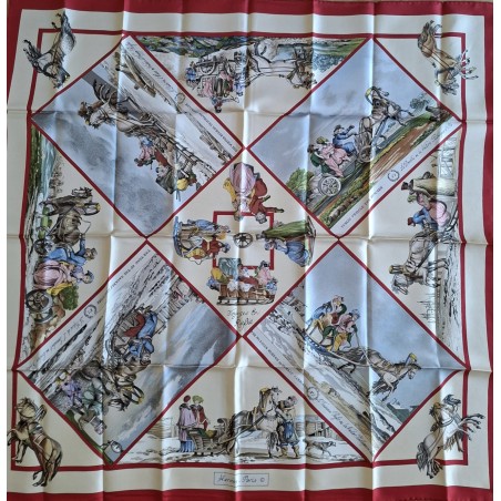 Carré foulard Hermès Voyage en Russie