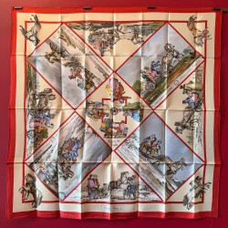Carré foulard Hermès Voyage...
